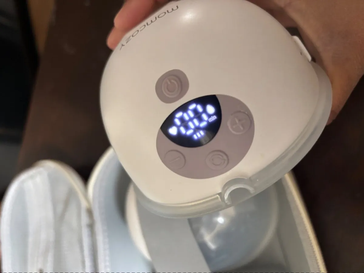 RARELY USED!!! Momcozy M5 wearable breast pump - Image 2