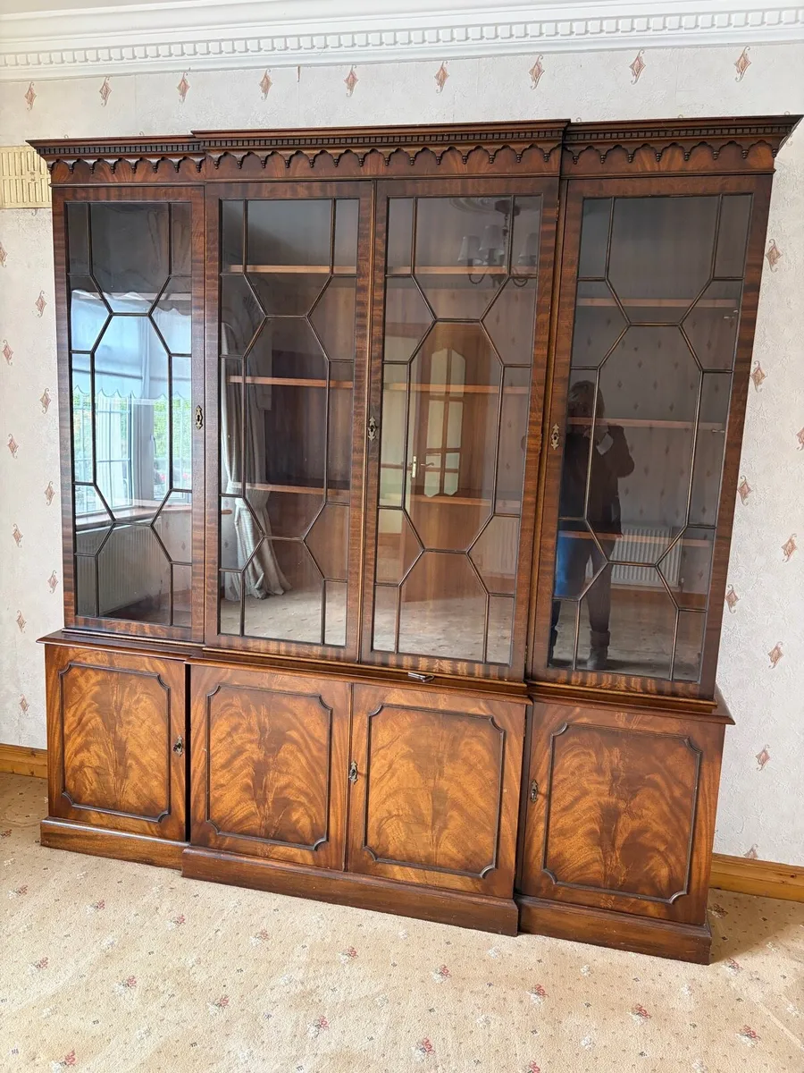 Edwardian mahogany book case