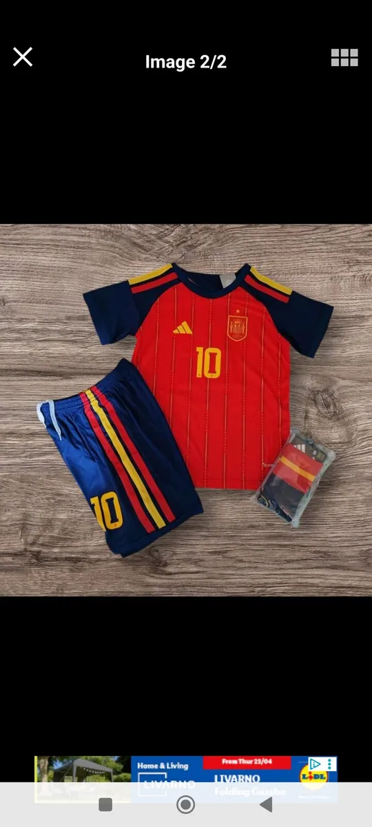 SPAIN 2026( LAMINE YAMAL 10 )KIDS KIT , 7/8,8/9 YR - Image 2