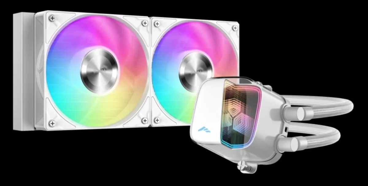 SAMA L70 240mm Liquid CPU Cooler AIO with ARGB Whi - Image 1