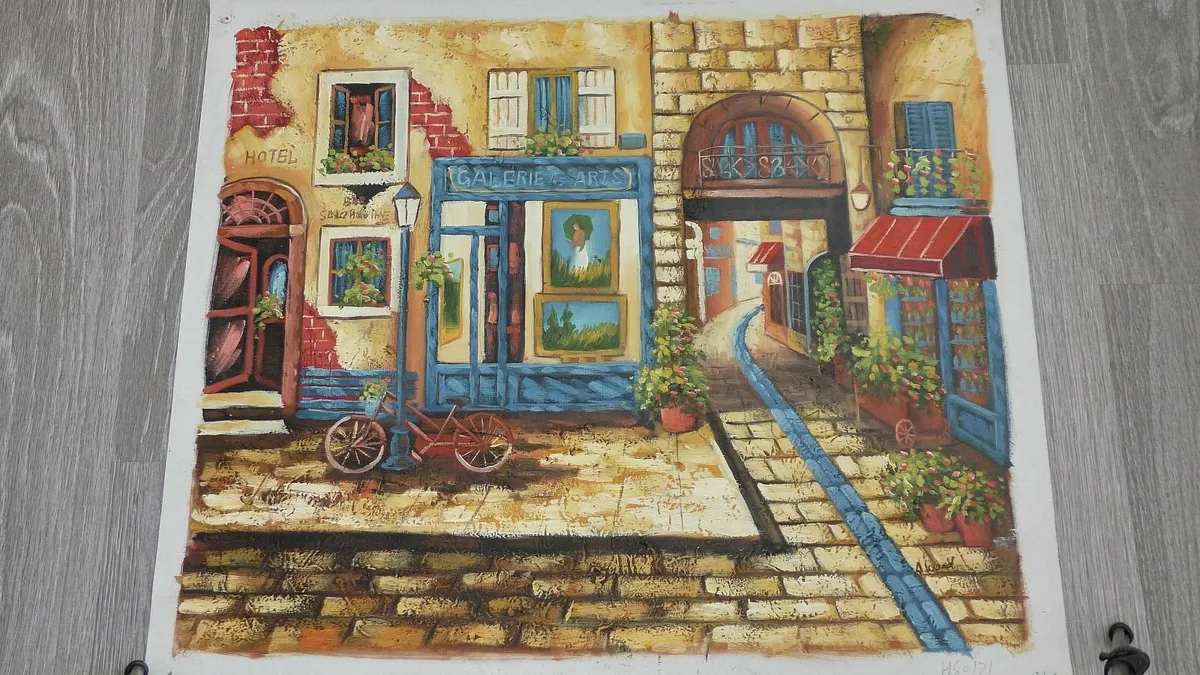 Oil Painting on Canvas.   Sign - Image 4