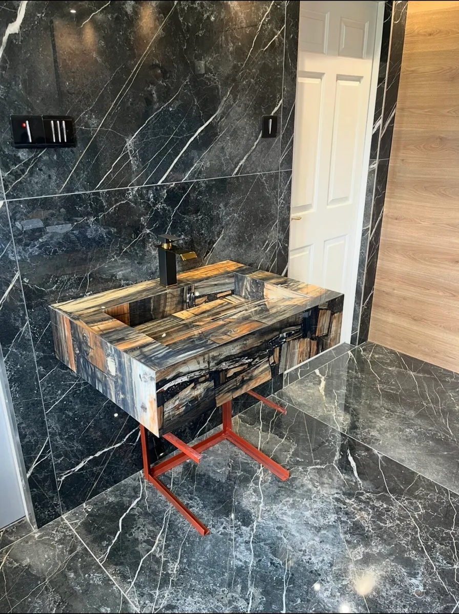 Handcrafted Porcelain Bathroom Sink - Vanity Basin - Image 3