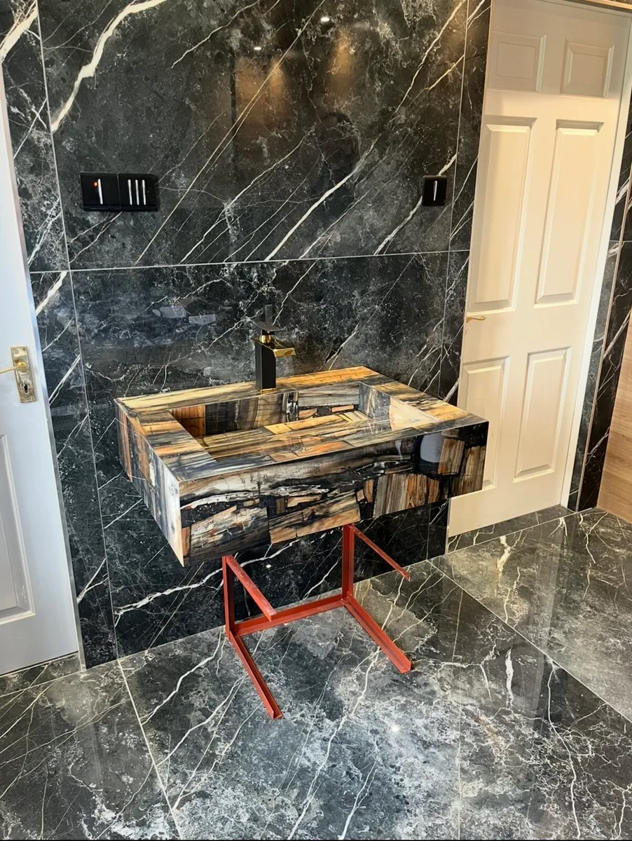 Handcrafted Porcelain Bathroom Sink - Vanity Basin - Image 2