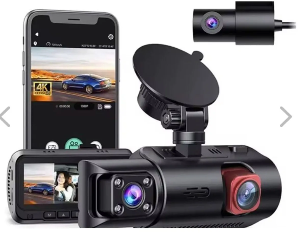 3 Lens 4K Dash Cam. - Image 1