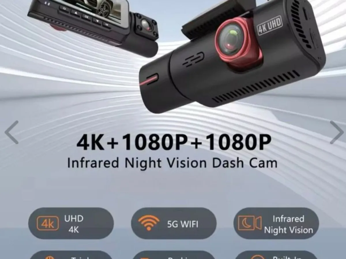 3 Lens 4K Dash Cam. - Image 2