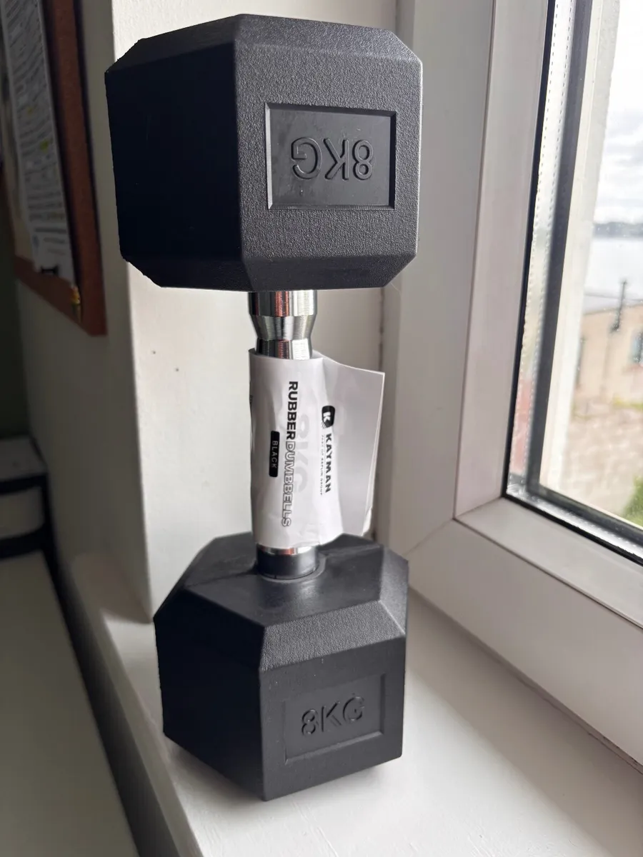 2 X 8 KG HEX dummbbells BRAND NEW UNUSED - Image 2
