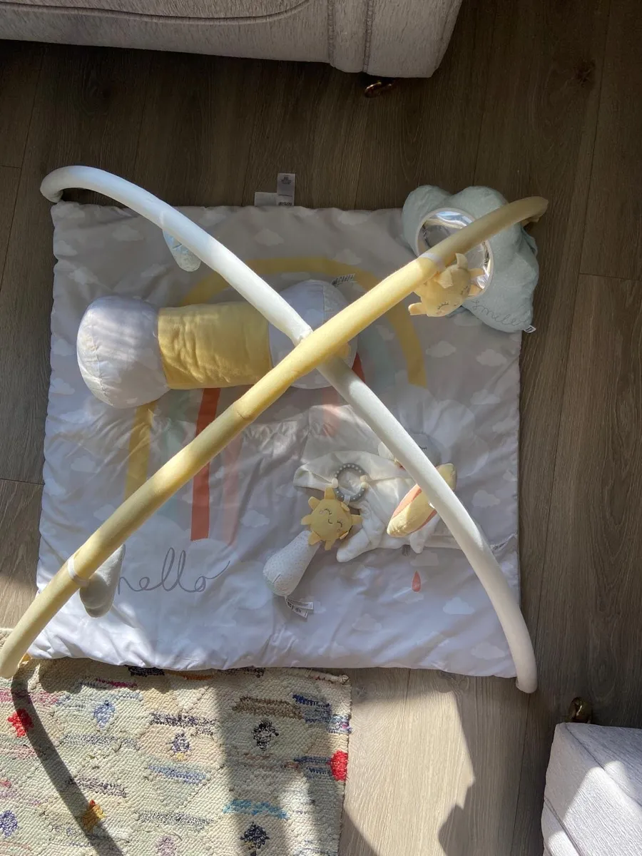 Mamas & Papas baby play mat and toys - Image 2