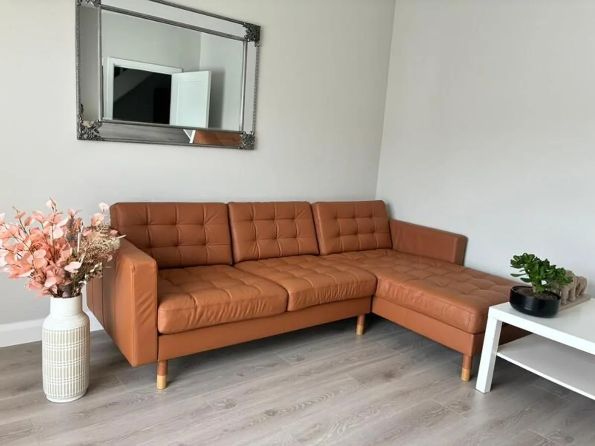 Genuine Leather Sofa - L Shaped 4 seater - Image 1