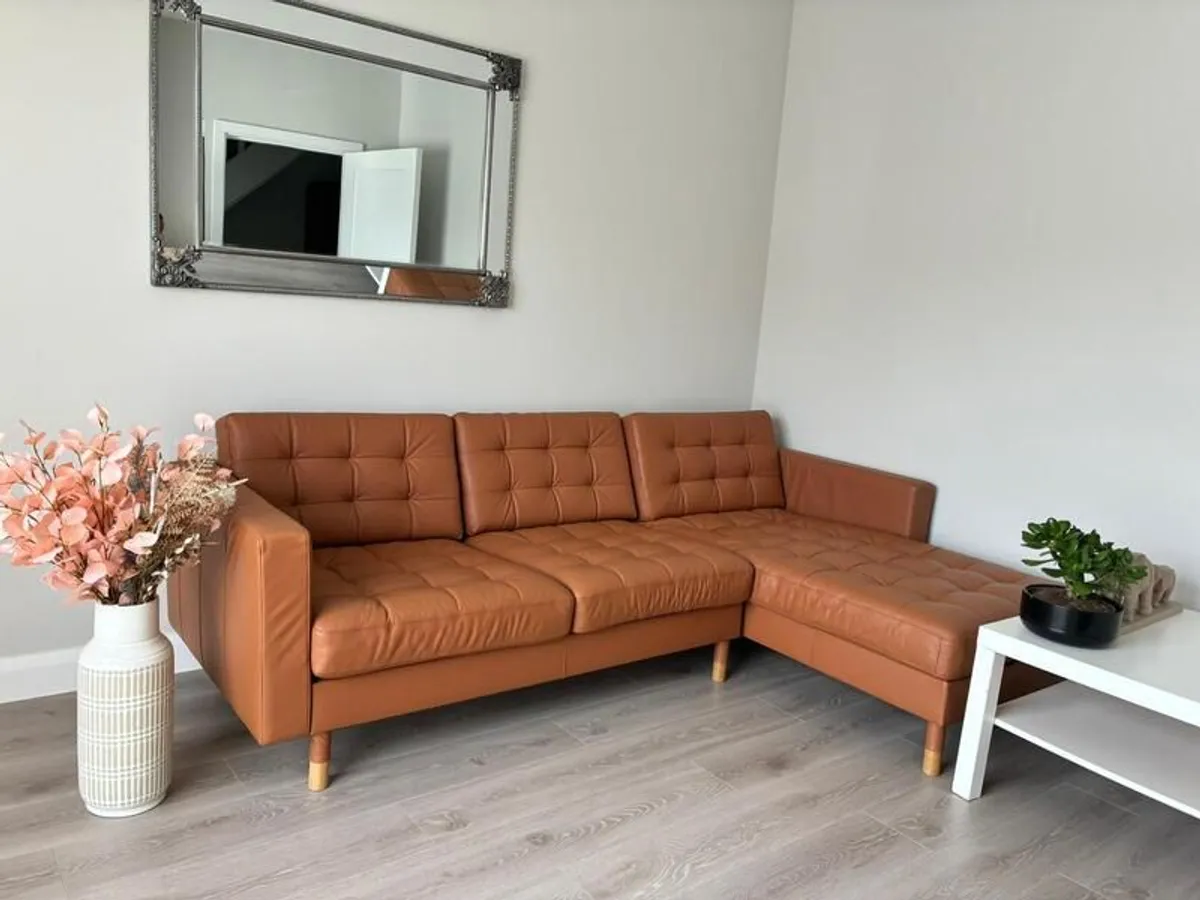 Genuine Leather Sofa - L Shaped 4 seater - Image 2