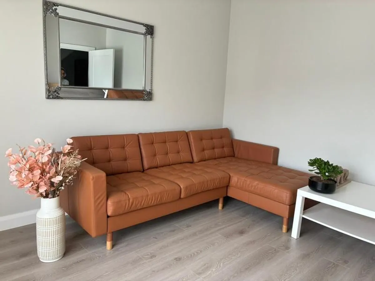 Genuine Leather Sofa - L Shaped 4 seater - Image 3