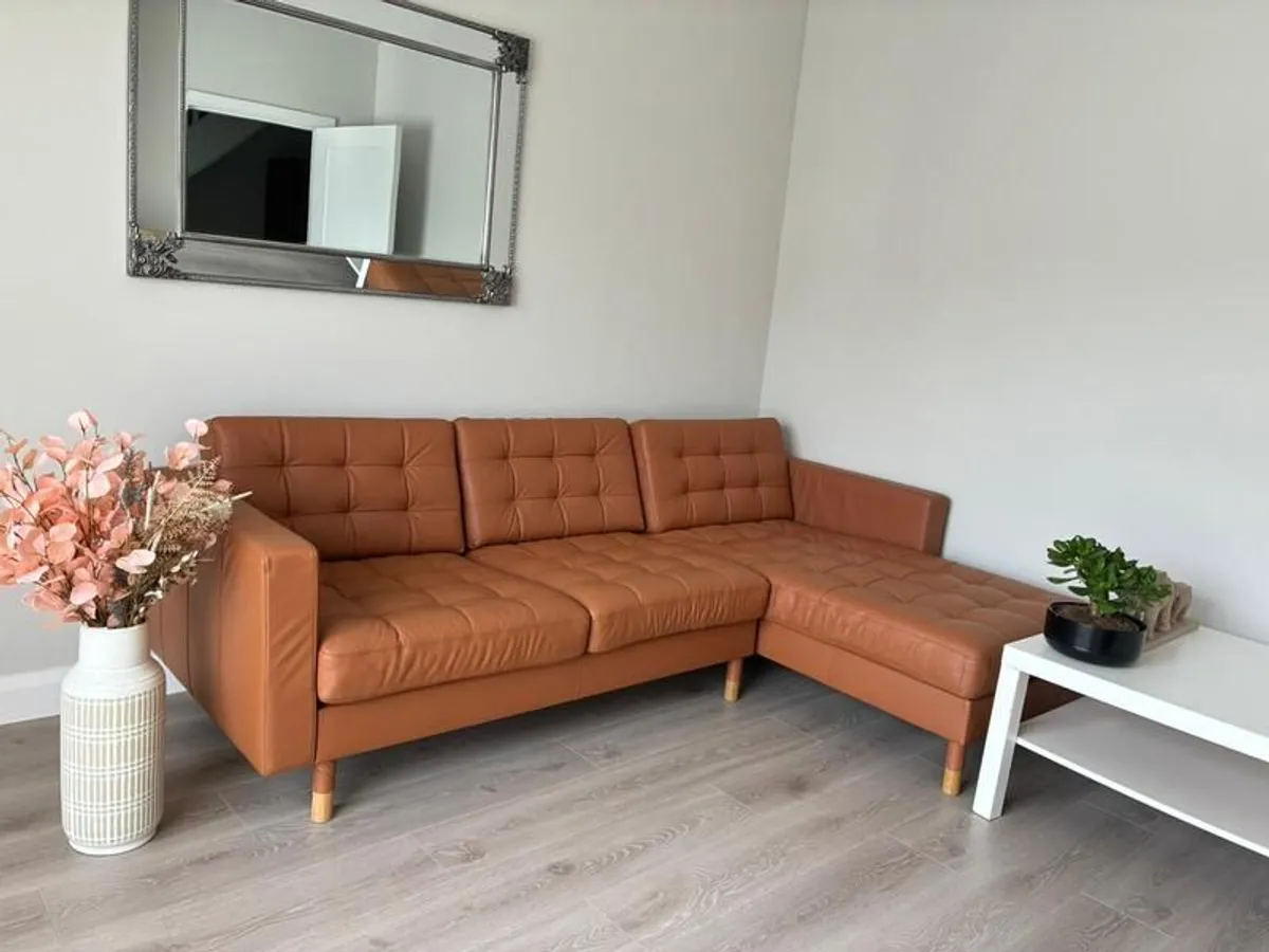 Genuine Leather Sofa - L Shaped 4 seater - Image 4