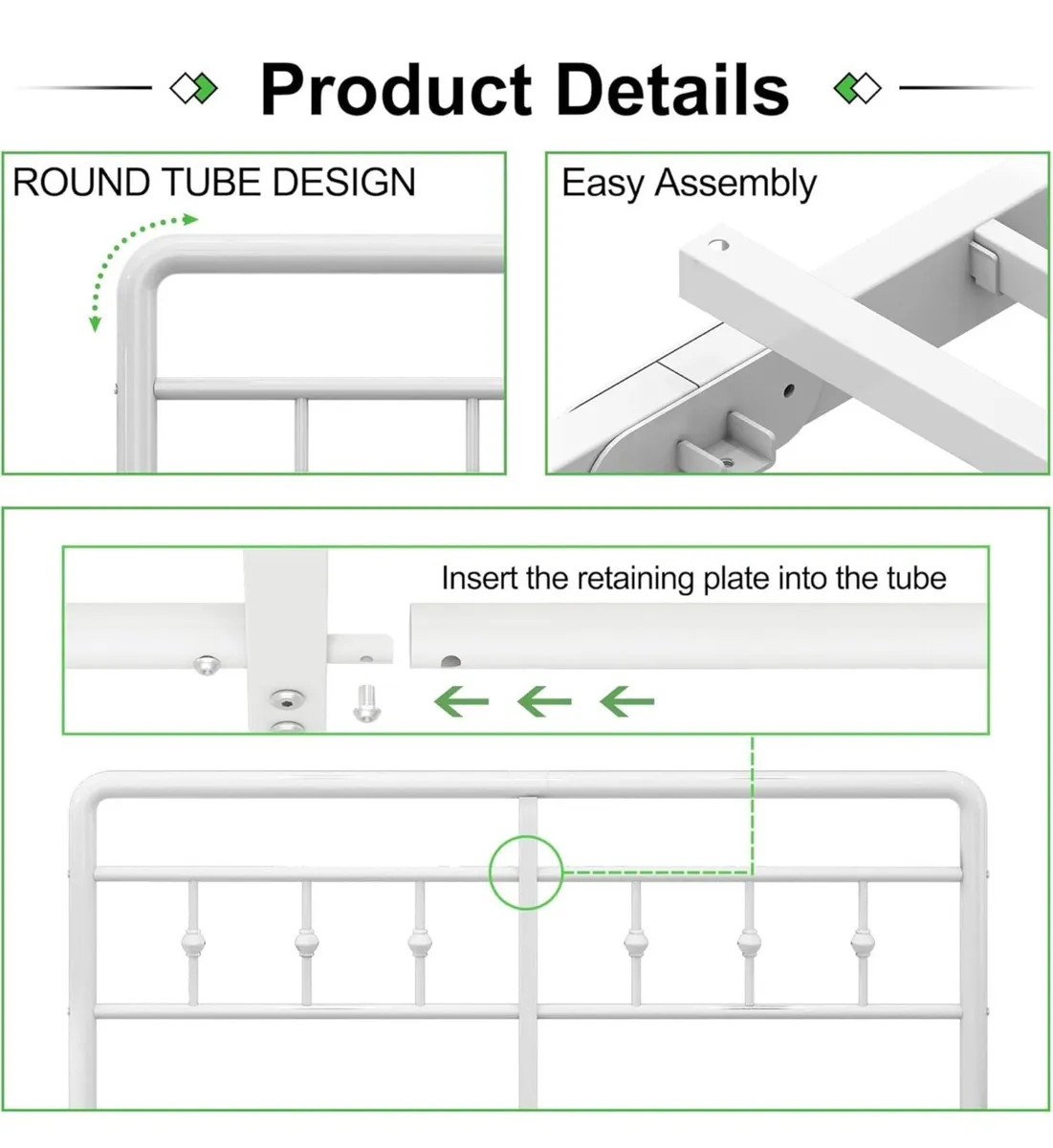 Super King Bed Frame 6ft with Headboard and Footbo - Image 3