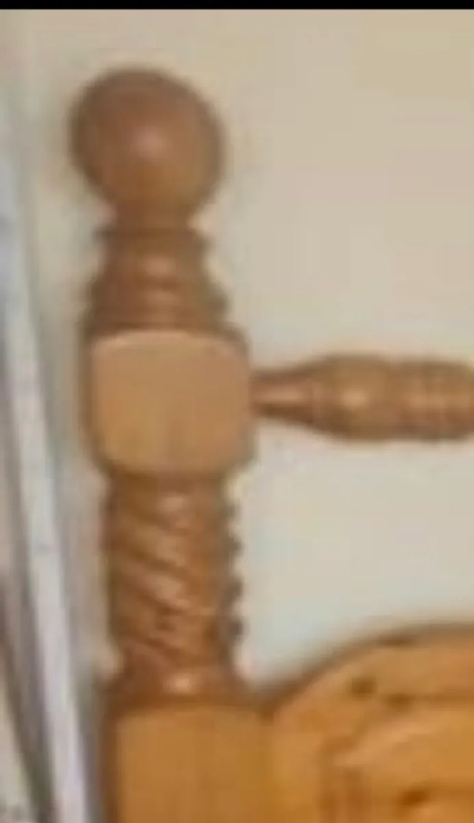 King size bed solid frame - Image 2