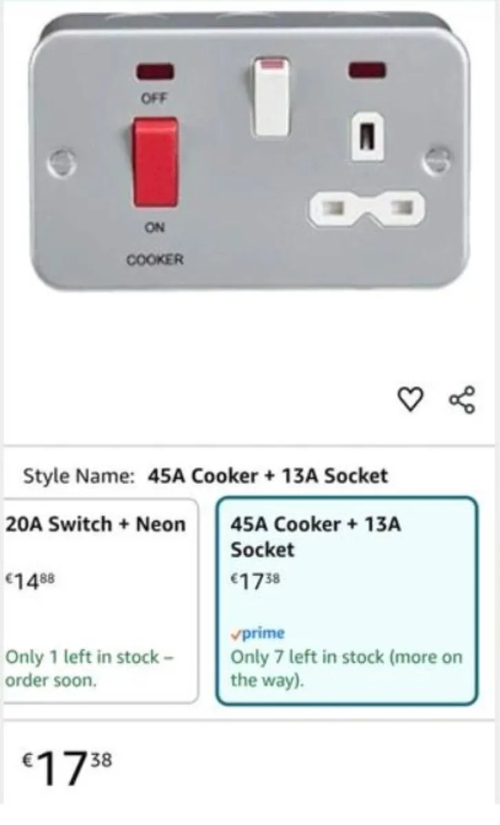 Cooker switch socket. - Image 2