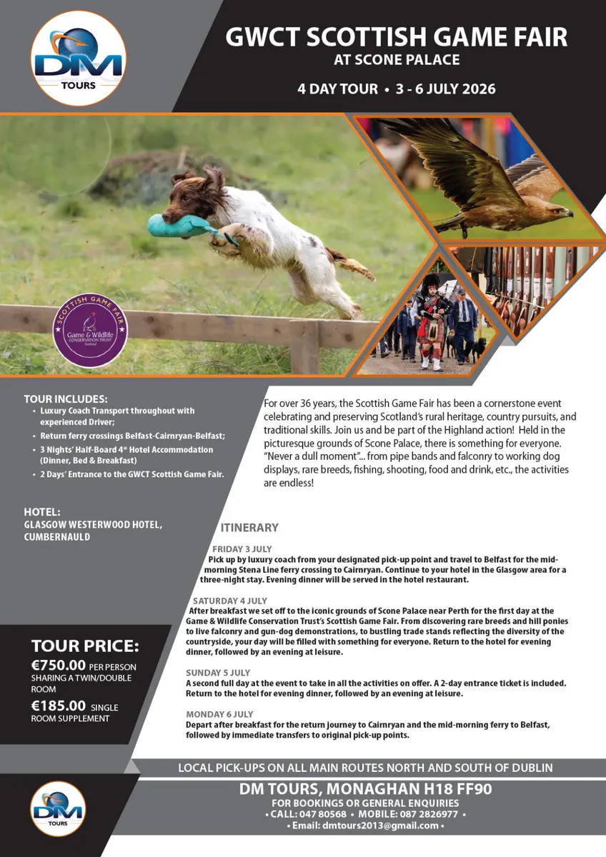 Coach Tour to Scottish Game Fair - Image 2