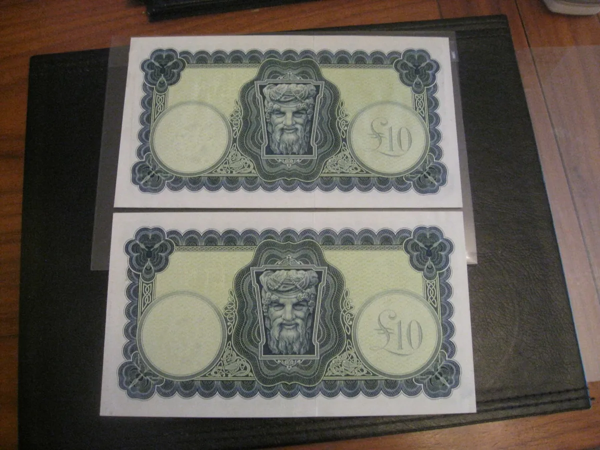 Consecutive 10 Pound Lavery Notes - Image 2