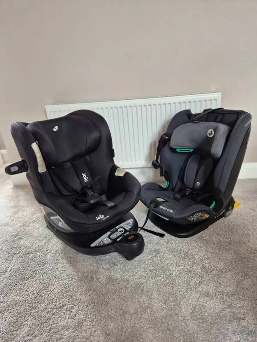 JOIE ISPIN 360 Rotating i-Size // Maxi-Cosi Titan Plus i-Size Car Seat // JOIE Elevate R129 Child Car Seat - Image 1