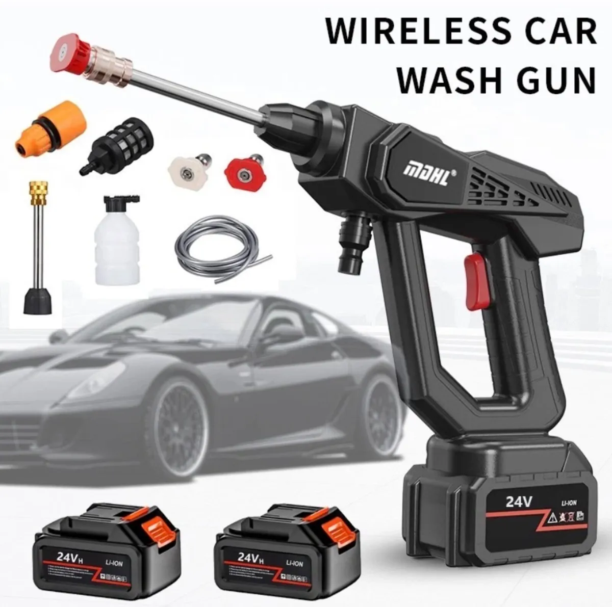 Portable Cordless Pressure Washer NEW & 2Batteries - Image 1