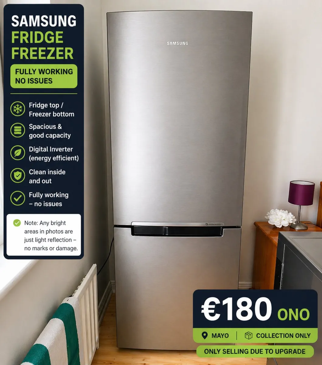 Samsung Fridge Freezer – €180 ONO - Image 1
