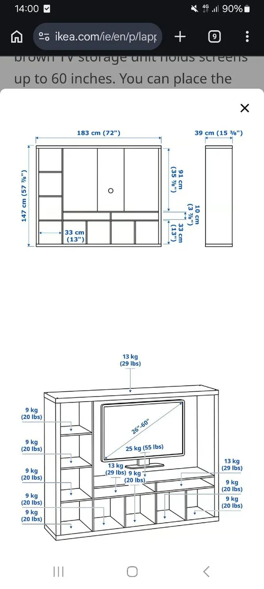 Ikea Lapland tv unit - Image 2