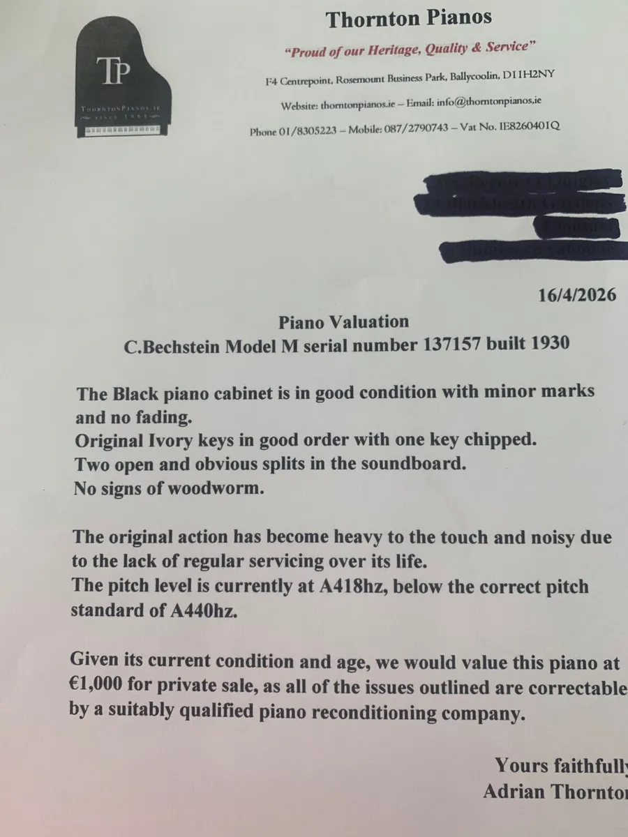 Baby grand piano - Image 1