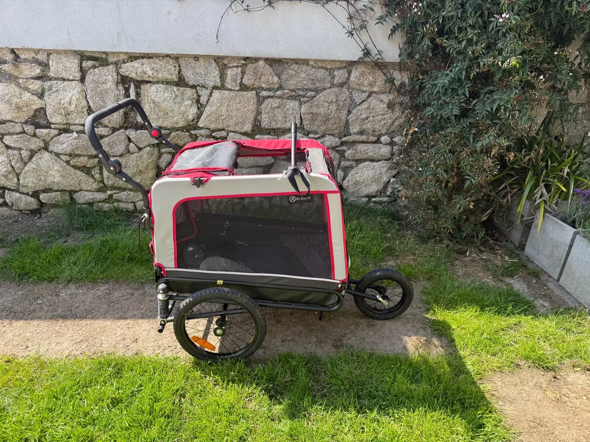 Klarfit 2in1 Dog Bike Trailer & Stroller-like new - Image 1