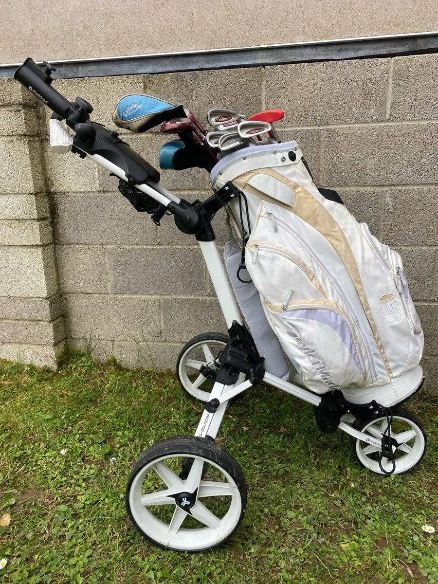 Golf Clubs and trolley - Image 2