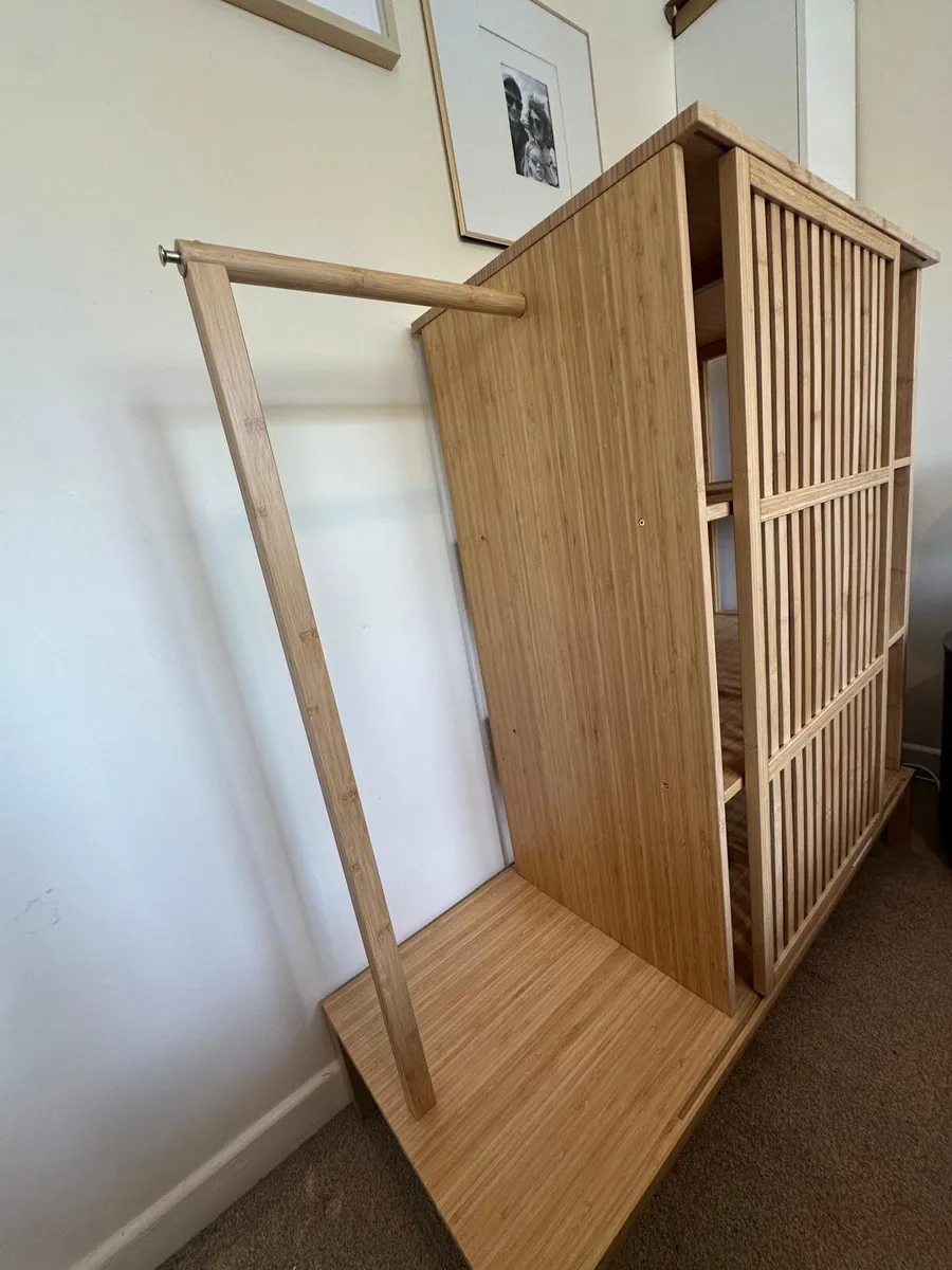 Open wardrobe with sliding door - Image 2