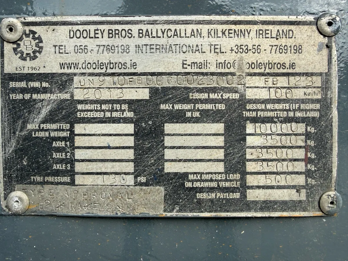 Dooley Dropside Trailer - Image 2