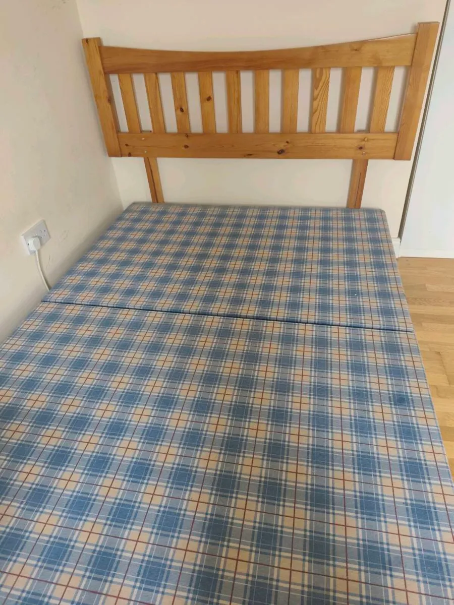 Double-bed base&headboard- free to collect