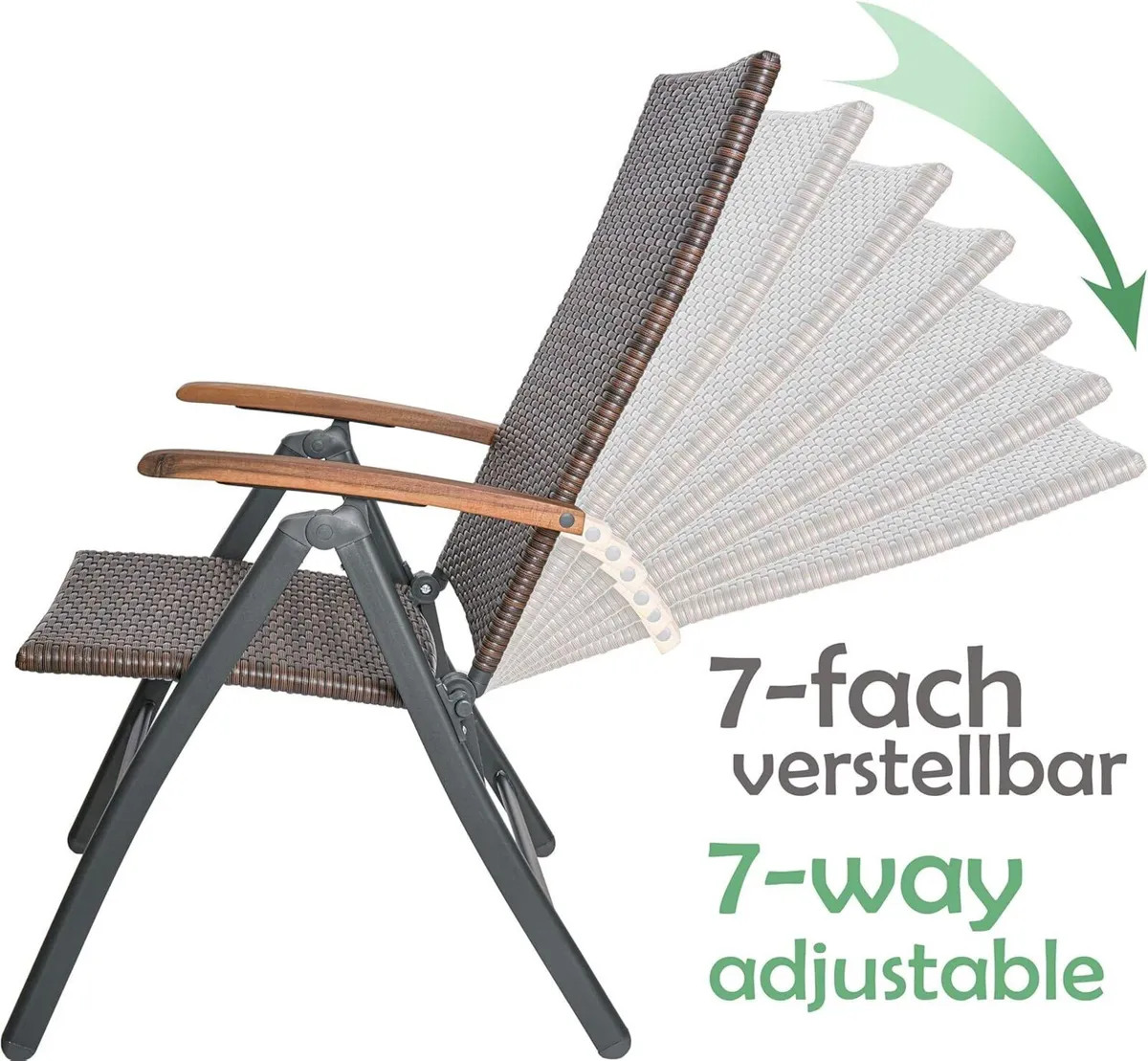 Garden Furniture Set Modena - 1 Round Glass - Image 4