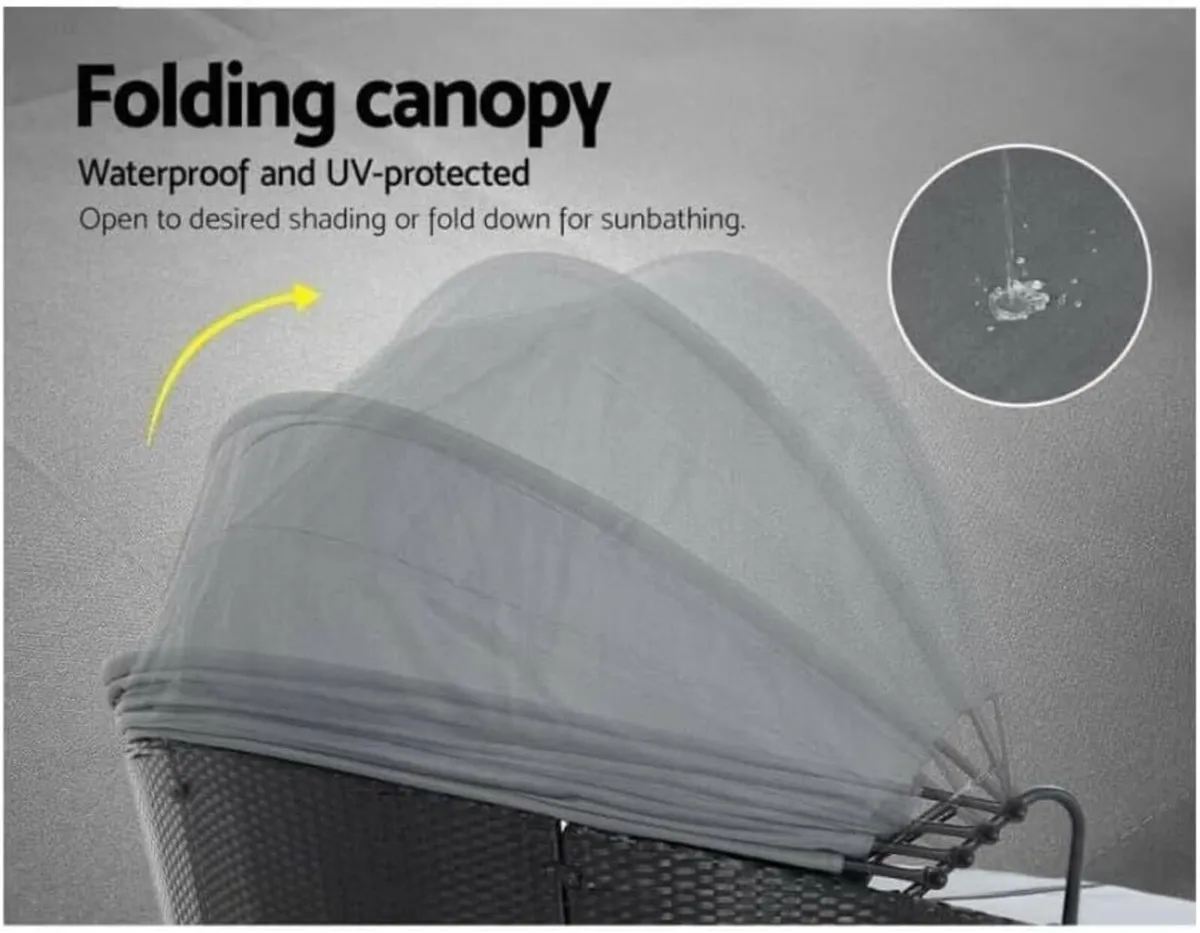 Bali 3 Piece Modular Round Rattan Wicker Patio - Image 4