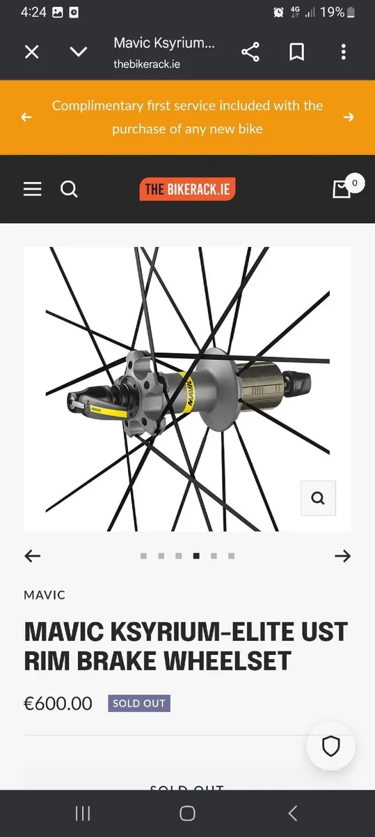 Mavic Ksyrium Elite UST (plus bucket) - Image 2