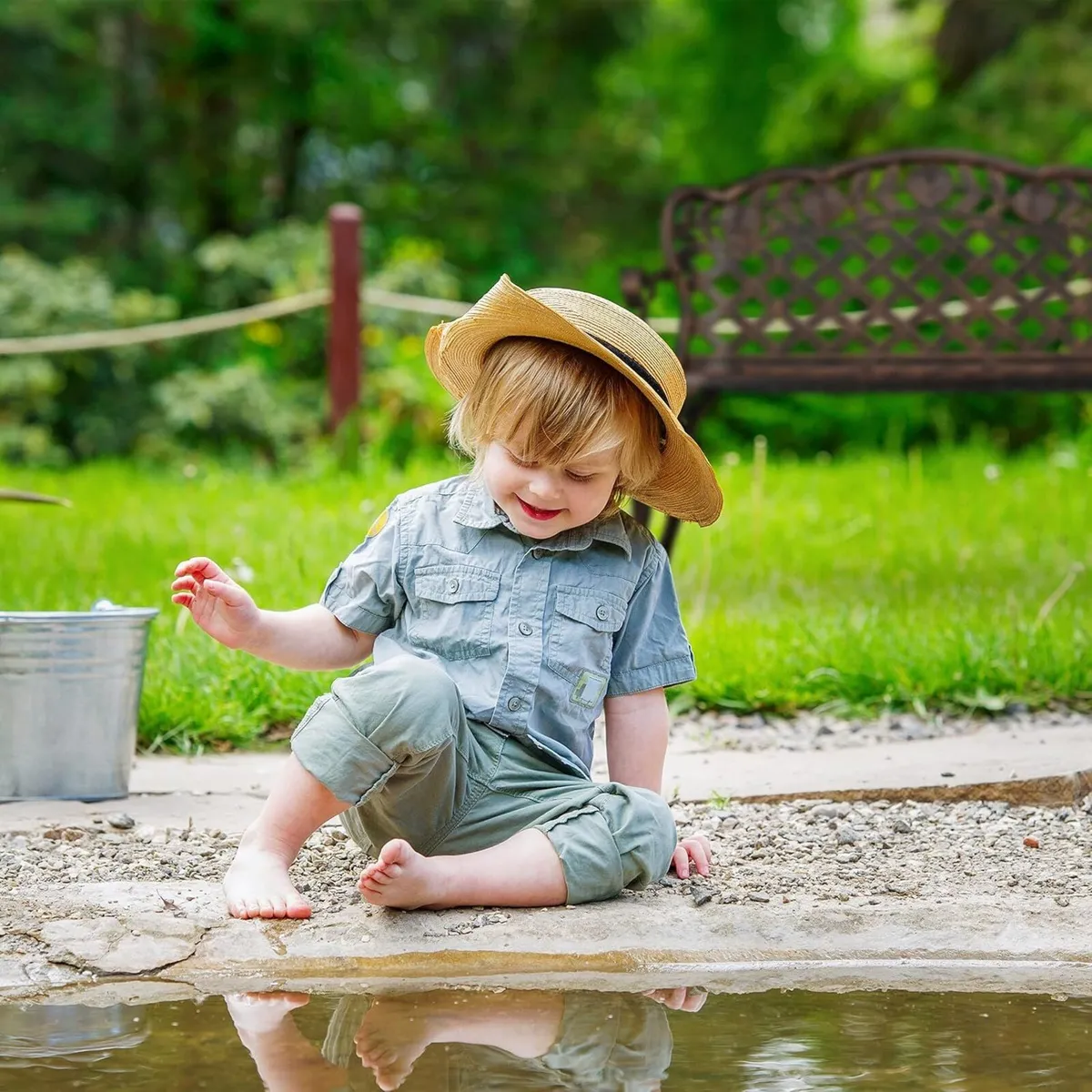 Garden Bench 2 Seater Roses Terrace Balcony Cast - Image 4
