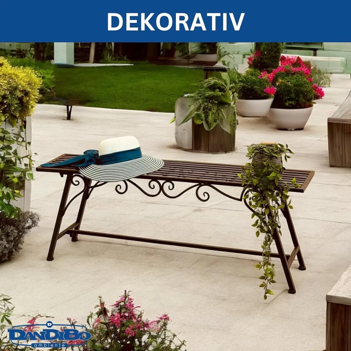 Bench Seat CUCCIO-XL B-120 cm Garden made from - Image 2