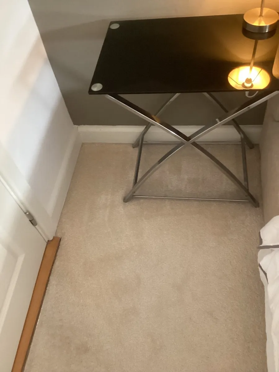 Art-Deco Chrome Black Glass Side Tables - Image 2