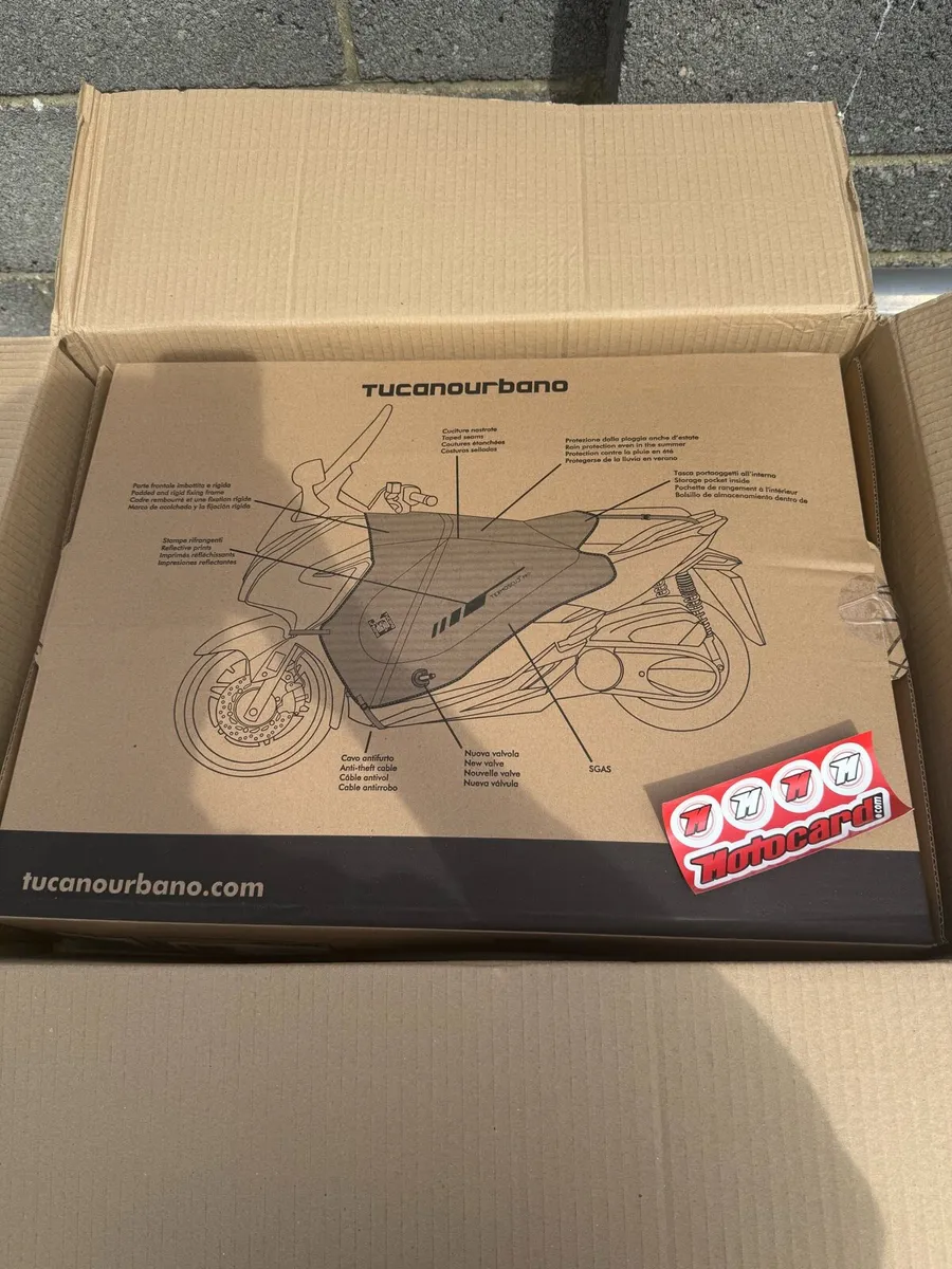 Honda Forza backbox 45L & tucano leg covers - Image 4