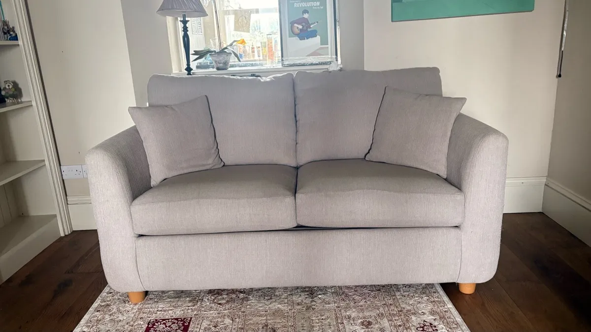 Casey's Two-Seater Sofa Bed - stone colour - Image 2