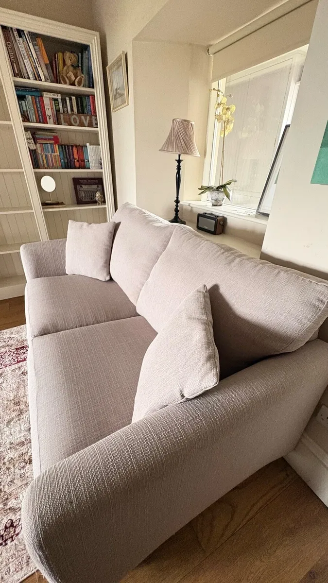 Casey's Two-Seater Sofa Bed - stone colour - Image 3