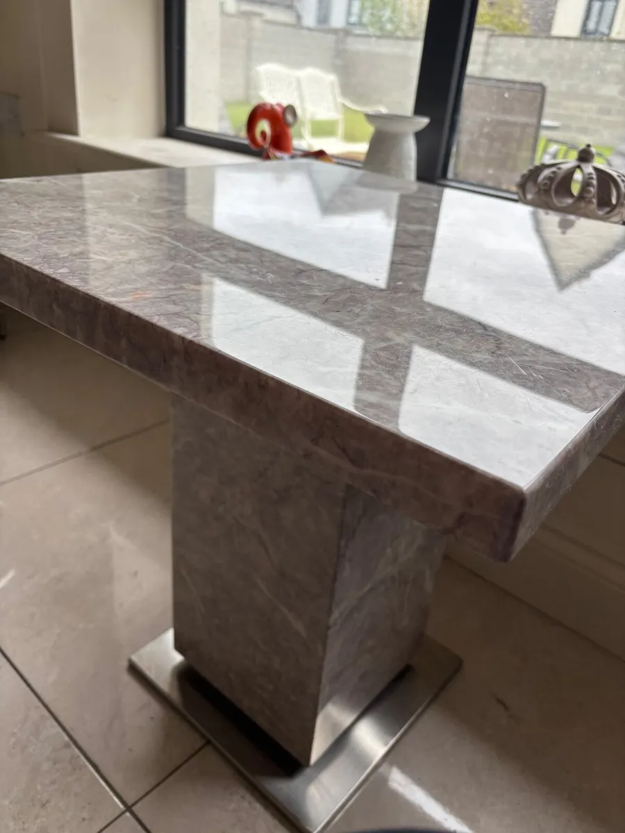 Beautiful square marble lamp table - Image 2