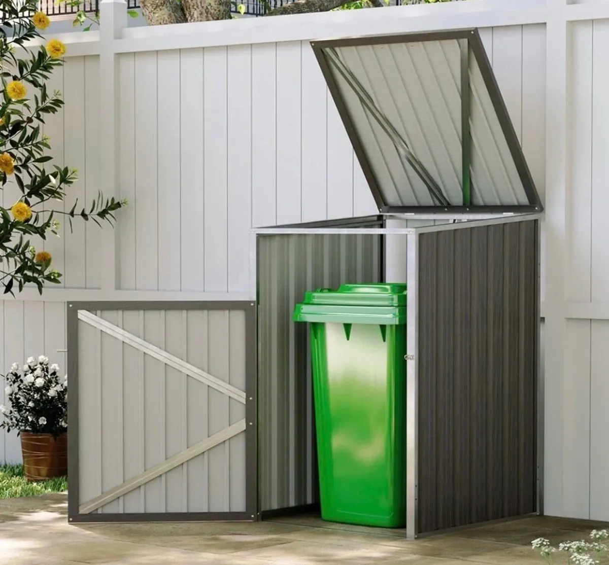 Metal Wheelie Bin Shelter Cover NEW - Image 1