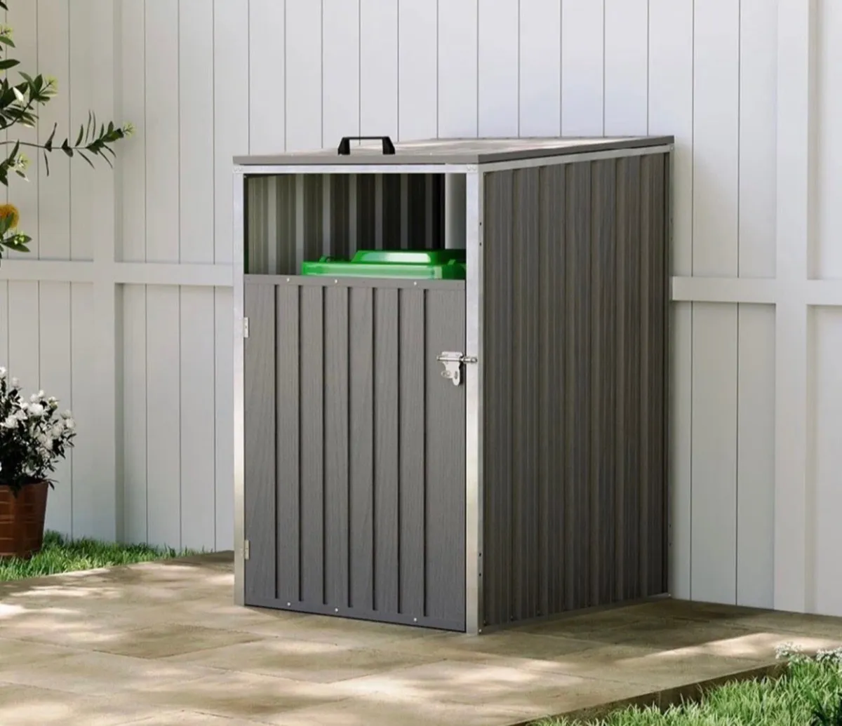 Metal Wheelie Bin Shelter Cover NEW - Image 2