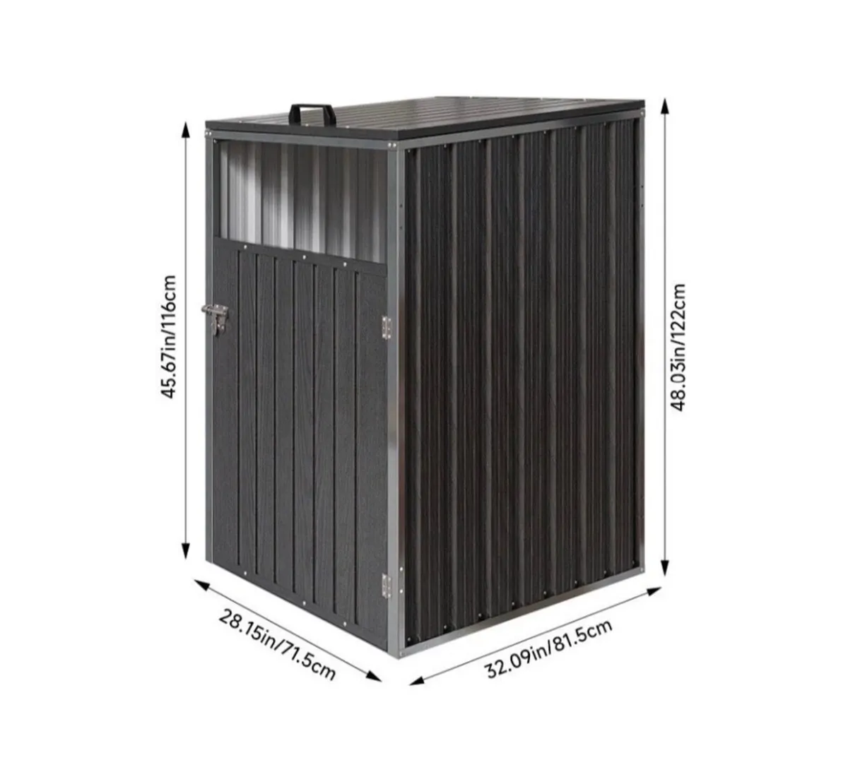 Metal Wheelie Bin Shelter Cover NEW - Image 3