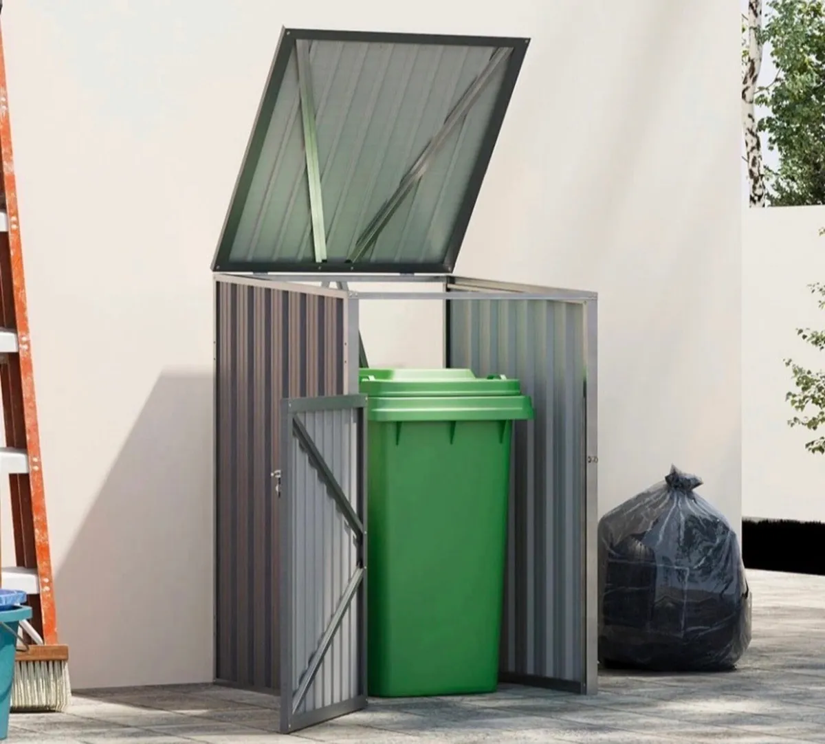Metal Wheelie Bin Shelter Cover NEW - Image 4