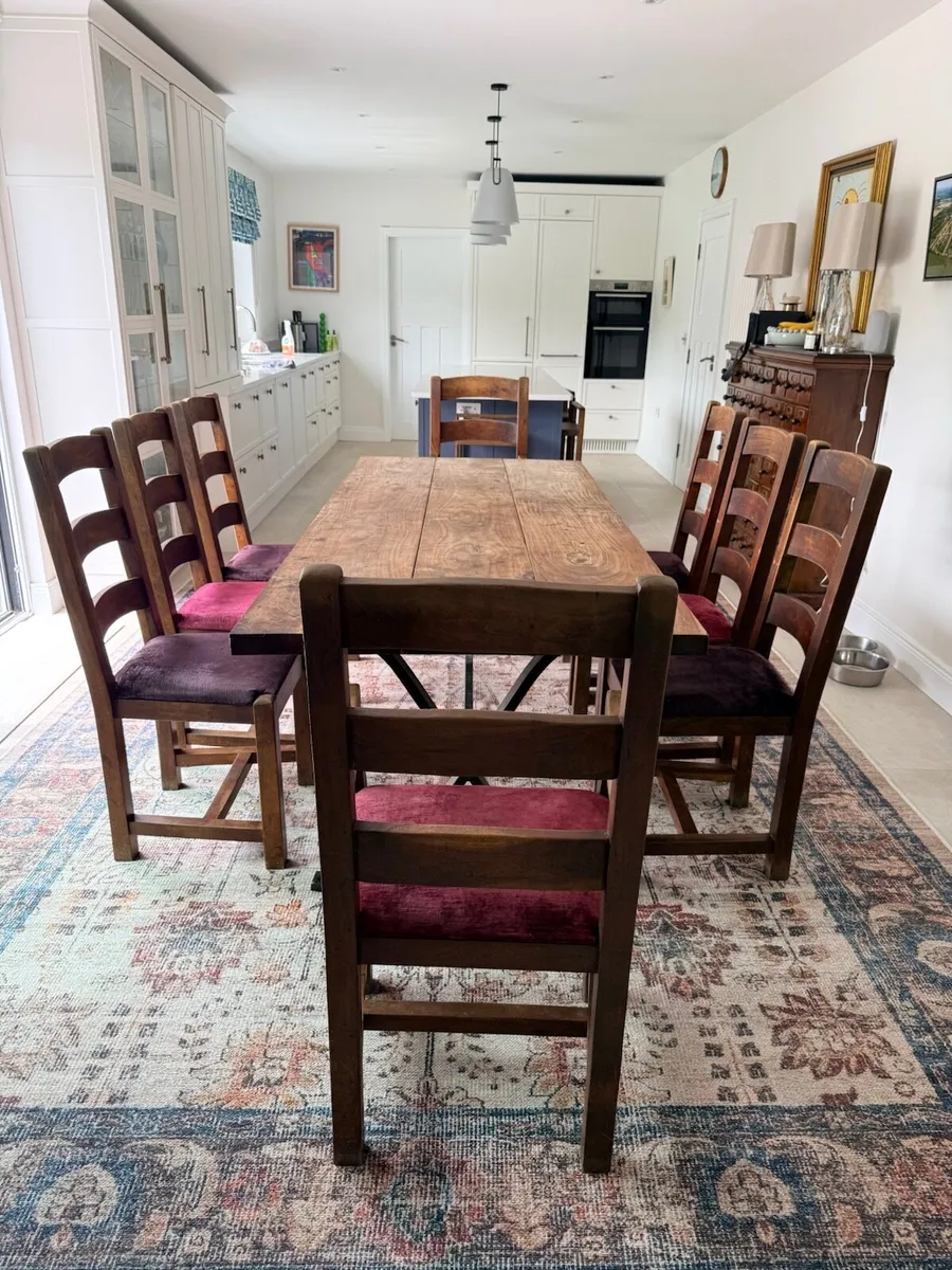 Dining Chairs & Rug - Image 1
