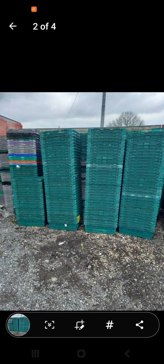 Storage stacking crates 1e each great condition an - Image 2