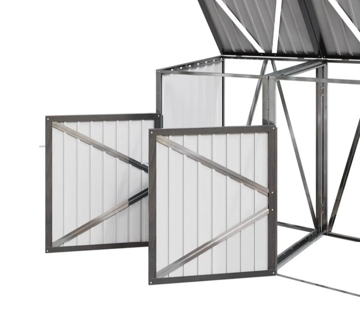 NEW Metal Wheelie Bin Shelter for 3 Bins - Image 4