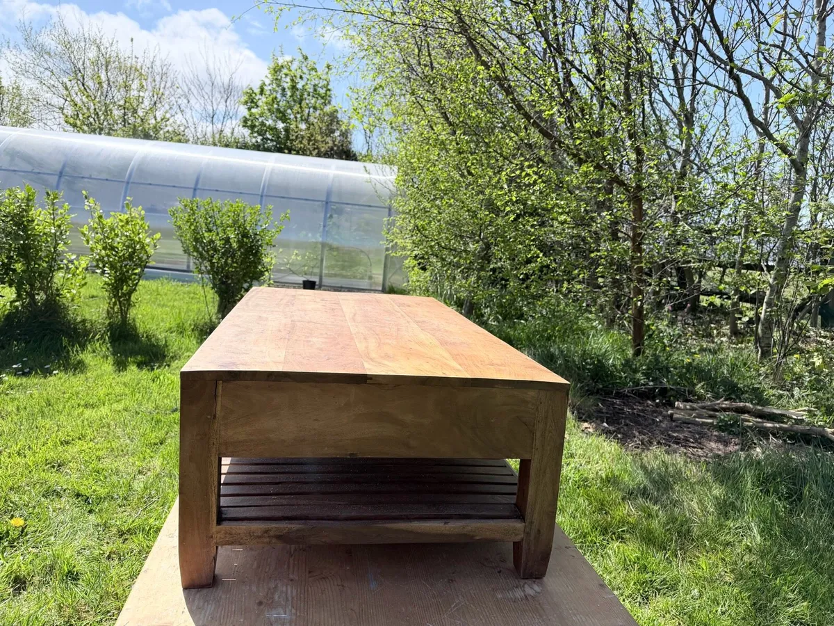 Living room table, solid oak - Image 4
