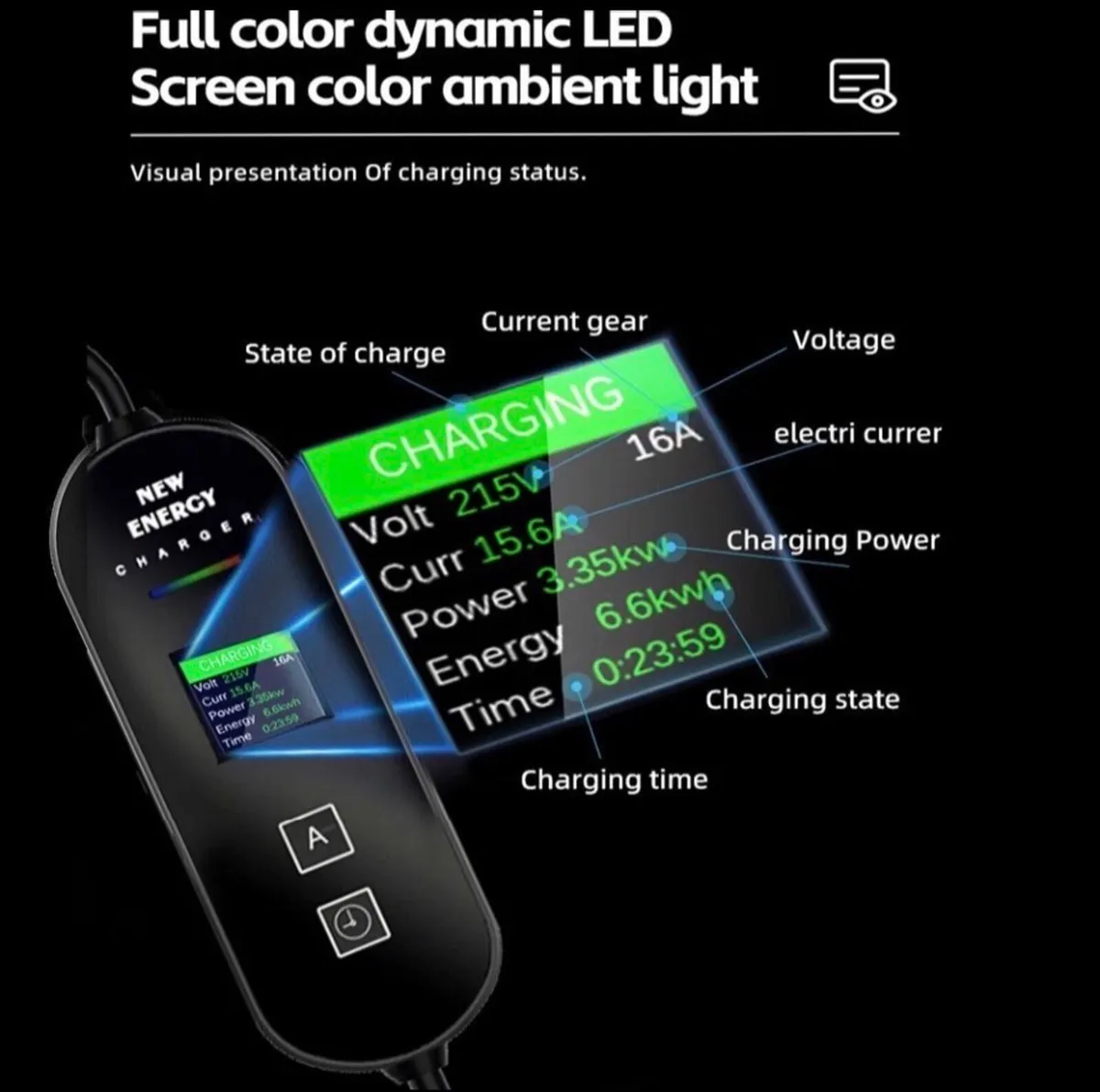 EV Charging Cable Type 2 Electric Car Charger 13A - Image 4