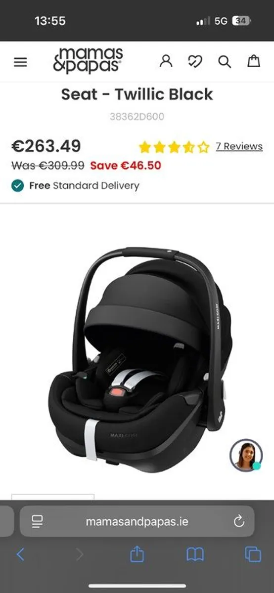car seat maxi cosi pebble 360 pro